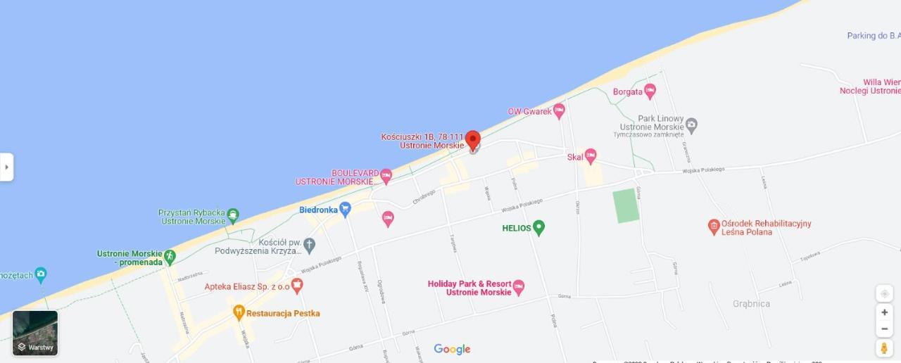 Na Klifie - Apartamenty Komfort, Widok Na Morze, Parking Устроне-Морське Екстер'єр фото